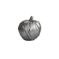 TRICOT POMME DECO APPLE POLYRESIN SILVER 12,5x12,5