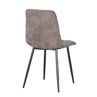 NATURE CHAIR FABRIC LATTE METAL BLACK PRC