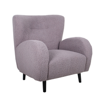 ONE & ONLY ARMCHAIR FABRIC GREY WOOD BLACK 1 PRC