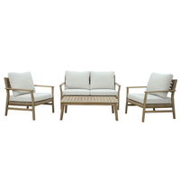TOUJOUR LOUNGE SET 1+2+1 WOOD ACACIA NATURAL VN