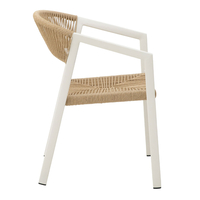 MAGIC ARMCHAIR ALUMINIUM WHITE NATURAL 56x59,5xH80cm PRC