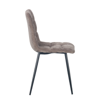 NATURE CHAIR FABRIC LATTE METAL BLACK PRC