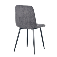 NATURE CHAIR FABRIC GREY DARK METAL BLACK PRC