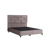 BRICK BED WITH STORAGE (FOR MATTRESS 160x200cm) FABRIC MUSHROOM 05-450 FABRIC E1