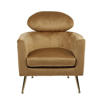 TESTA ARMCHAIR FABRIC GOLD METAL GOLD E1 PRC
