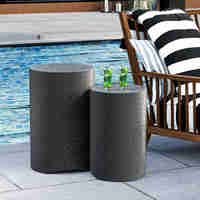 ROLE SIDE TABLE SET 2PCS ANTHRACITE 36x36xH56cm PR