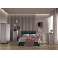 FRENCH COMMODE 4DRAWERS MDF GREY LIGHT E1 PRC