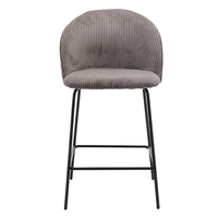 VOTSALO STOOL BAR FABRIC GREY METAL BLACK E1 PRC
