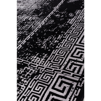 MEANDRA CARPET FABRIC BLACK GREY DARK 200x300xH1cm