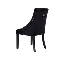 RETRO CHAIR FABRIC BLACK WOOD RUBBERWOOD BLACK E1 PRC