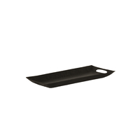 DAHLIA TRAY ALUMINIUM BLACK 54x23xH4cm IN