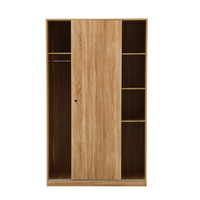 KEY WARDROBE 2DOORS CHIPBOARD WITH MELAMINE NATURA