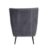 SERPATINA ARMCHAIR FABRIC GREY METAL BLACK E1 PRC