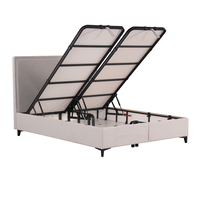 FRAME BED WITH STORAGE (FOR MATTRESS 160x200cm) ZAKAR LOOK BEIGE 16-854 E1 TR