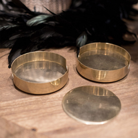COAL COASTER ALUMINIUM GOLD D11xH3cm IN
