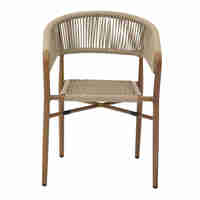 SCORPION ARMCHAIR ALUMINIUM NATURAL 56x57,5xH76cm PRC