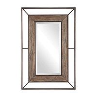 MISTRAS MIRROR METAL NATURAL BLACK 80xH120cm E1 PRC