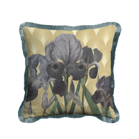 FIORI 2 DECOR CUSHION VELVET MULTICOLOR GREY 45x45