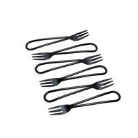 MATT FORK STEEL BLACK 13x2xH1cm IN