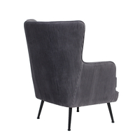 SERPATINA ARMCHAIR FABRIC GREY METAL BLACK E1 PRC