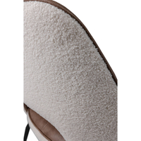 MONTE CHAIR FABRIC BROWN CREAM METAL BLACK MATTE E1 PRC