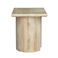 SPIRAL SIDE TABLE WOOD MANGO NATURAL 62,5x45xH52,5