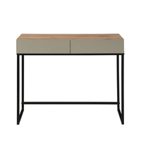 VERDE CONSOLE 2DRAWERS CHIPBOARD WITH MELAMINE CARTA NATURAL MINT CHIPBOARD WITH MELAMINE CARTA BLACK 90x42x75 E1
