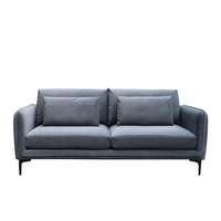 PARISIAN SOFA 3SEAT FABRIC GREY E1 PRC
