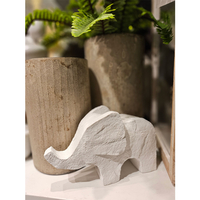 TOFI DECO ELEPHANT POLYRESIN WHITE 23,5x8,5xH15cm