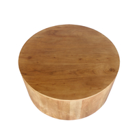 TULUM COFFEE TABLE WOOD ACACIA WALNUT 80x80xH35cm IN