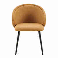 FIGARO CHAIR ARMCHAIR FABRIC YELLOW METAL BLACK E1 PRC