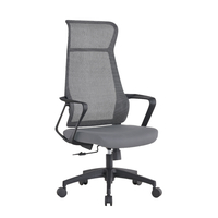OPRA CHAIR DESK FABRIC GREY 59x61xH130cm PRC