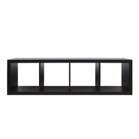 KIVOS 41,6 BOOKCASE HONEYCOMB BLACK 41,6x29,5xH147,5cm E1 PRC