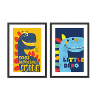 REX PAINTING SET 2PCS MDF MULTICOLOR PAPER FRAME B