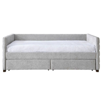 SUENO SOFA BED (FOR MATTRESS 90x195cm) FABRIC GREY LIGHT E1 MY