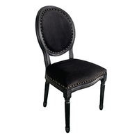 LOUIS CHAIR WOOD ELM BLACK FABRIC E1 PRC