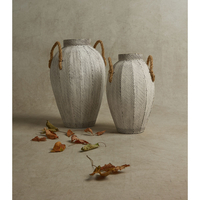 CUPI VASE METAL WHITE D20xH33cm PRC