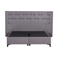 ORIGAMI BED WITH STORAGE (FOR MATTRESS 160x200cm) VELVET GREY 26-902 E1 TR