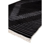 SIGHT CARPET FABRIC BLACK GREY 80x170xH1cm TR