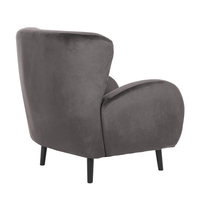 ONE ONLY ARMCHAIR FABRIC GREY WOOD BLACK E1 PRC