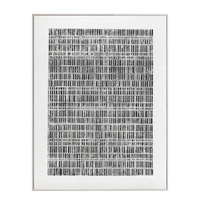 SOMETIMES PAINTING DECORATIVE 90x120x5 CANVAS WHITE BLACK WOOD WHITE