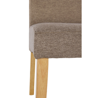 BRIDGE CHAIR FABRIC BEIGE WOOD PINE NATURAL PRC