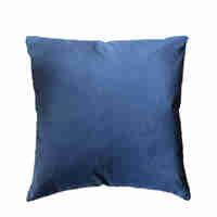 ILLUSION DECOR CUSHION VELVET BLUE SILVER 45x45cm