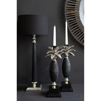 ANANAS CANDLE HOLDER METAL BLACK D13xH44cm IN