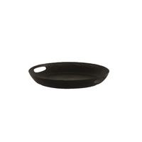 DAHLIA TRAY ALUMINIUM BLACK D40xH5,5cm IN