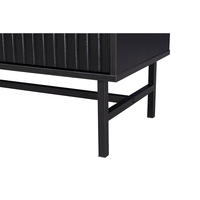 KIMONO SIDEBOARD MELAMINE BLACK METAL 157,5x39xH83cm E1 PRC