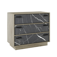 IMAGE COMMODE 3DRAWERS MELAMINE SONOMA DARK STONE E1 EU