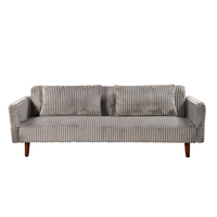 COTTLE SOFA BED 3SEAT FABRIC GREY LIGHT E1 PRC