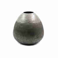 DROP VASE ALUMINIUM GRAPHITE D32xH29cm IN
