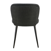 FIGARO CHAIR FABRIC ANTRACITE METAL BLACK E1 PRC
